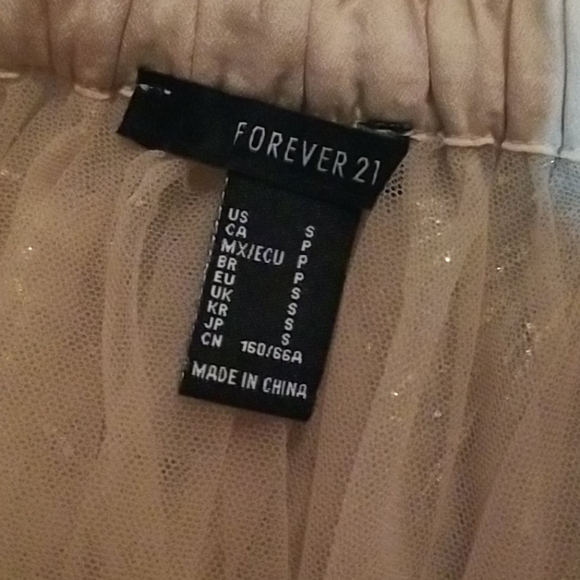 Forever 21 Sheer Glittery Maxi Skirt - SZ S - Picture 2 of 6